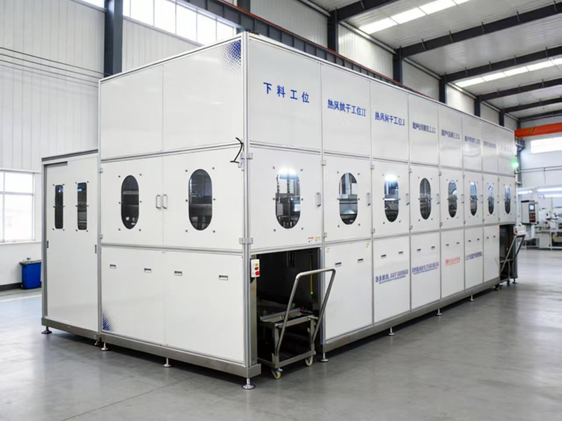 鋁件全自動(dòng)多工位超聲波清洗烘干線-(4)